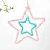 Décoration Funkel Beads Doppelstern 2 col