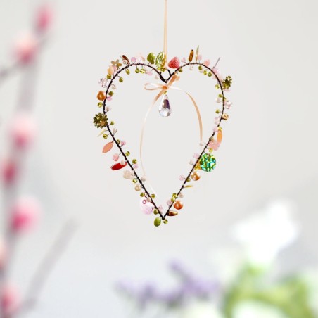 Decoration FUNKEL Heart 13 sunny