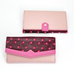 Porte-monnaie FUJI V neck plum