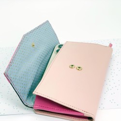 Porte-monnaie FUJI V neck plum