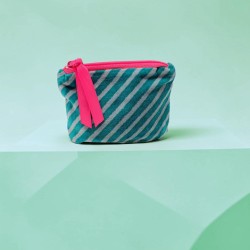 Pouch Mini Zip Velvet Prints