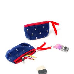 Pochette Mini Zip Velours Sparkle