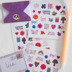 Livre avec mini-lettres-Minibriefen