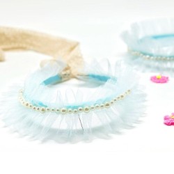 Hairband Angel Frill bleu