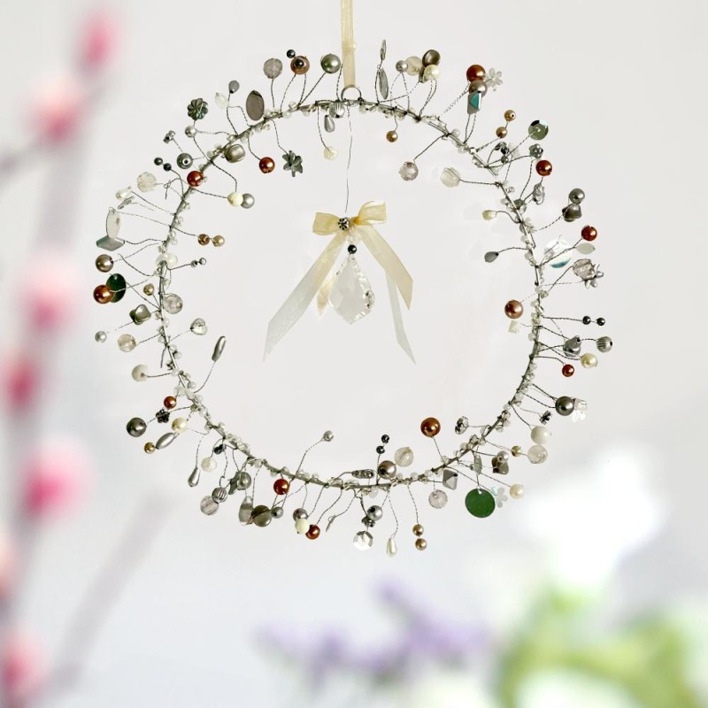 Décoration FUNKEL Kranz silver