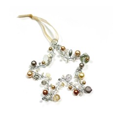 Décoration Funkel petite Stern Silver