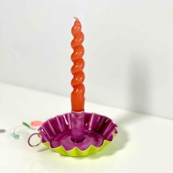 Candle Holder Shine viola L