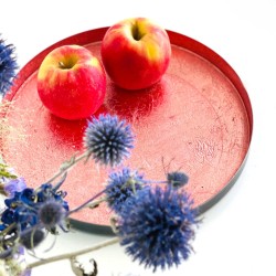 Tray metallic Shine apricot