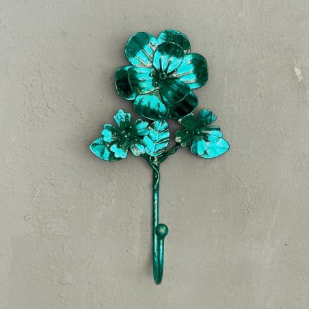 Patère Metallic Sparkle turquoise