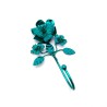 Wall hook Metallic Sparkle turquoise