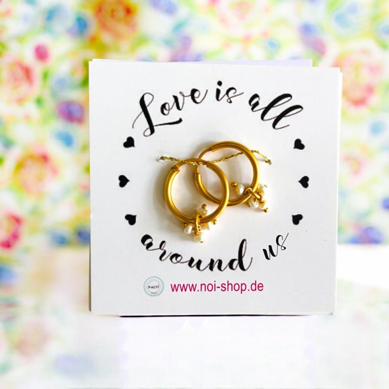 Boucles d'Oreilles midsummer 3 stone water