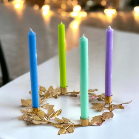 Candle Holder/ Wreath Flora gold 4