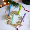 Candle Holder/ Wreath Flora gold 4