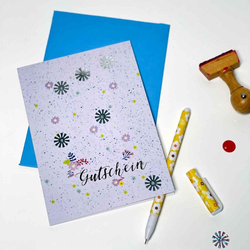 Card + envelope Gutschein