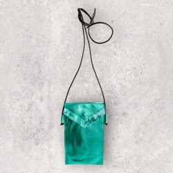 Pochette téléphone Cuir Basic smaragd metallic