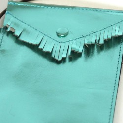 Pochette téléphone Cuir Basic smaragd metallic