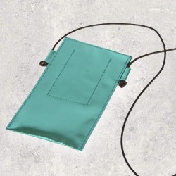 Pochette téléphone Cuir Basic smaragd metallic