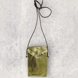 Cellphone Bag Leather Basic goldmetallic