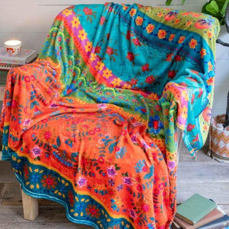 Couverture Cozy Turquoise Border