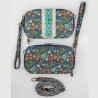 PPorte-monnaie Wristlet, Charcoal, multi floral