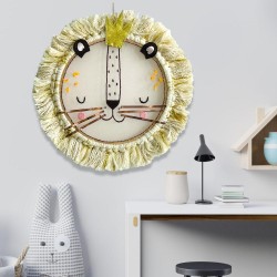 Wanddekoration Frame Lion natur