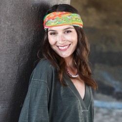 Bandeau frontal et pour cheveux Boho Bandeau orange/green Borders