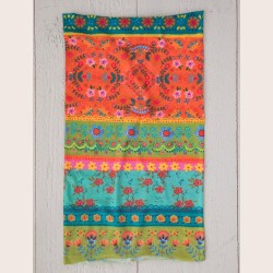 Head and Hair band Boho Bandeau orange/green Borders