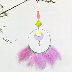 Décoration Feather viola