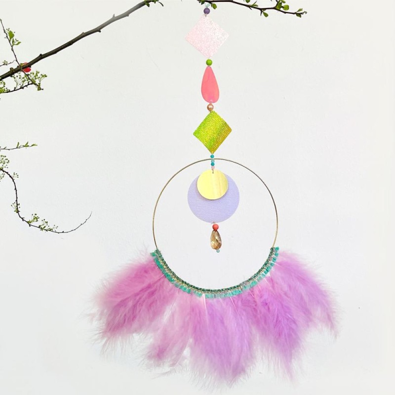 Décoration Feather viola