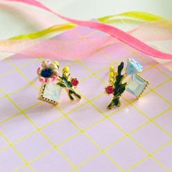 Earrings Pompadour flowerbunch