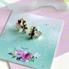 Boucles d'Oreilles Pompadour flowerbunch