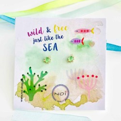 Earrings Ocean ltgreen