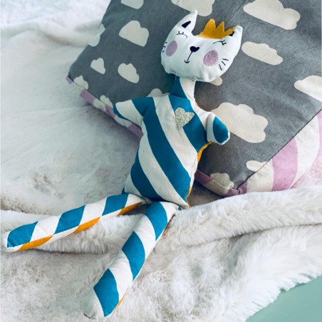 Cat D-Stripe cuddly toy