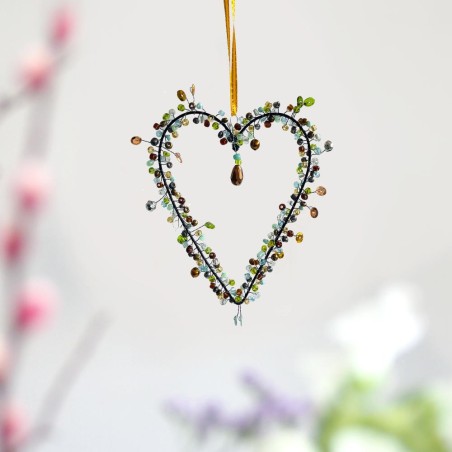 Decoration FUNKEL Herz dk multi