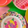 Flache Schale/ Teller Melamin FL Bloom