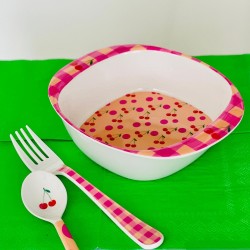Assiette bébé mélamine Dots