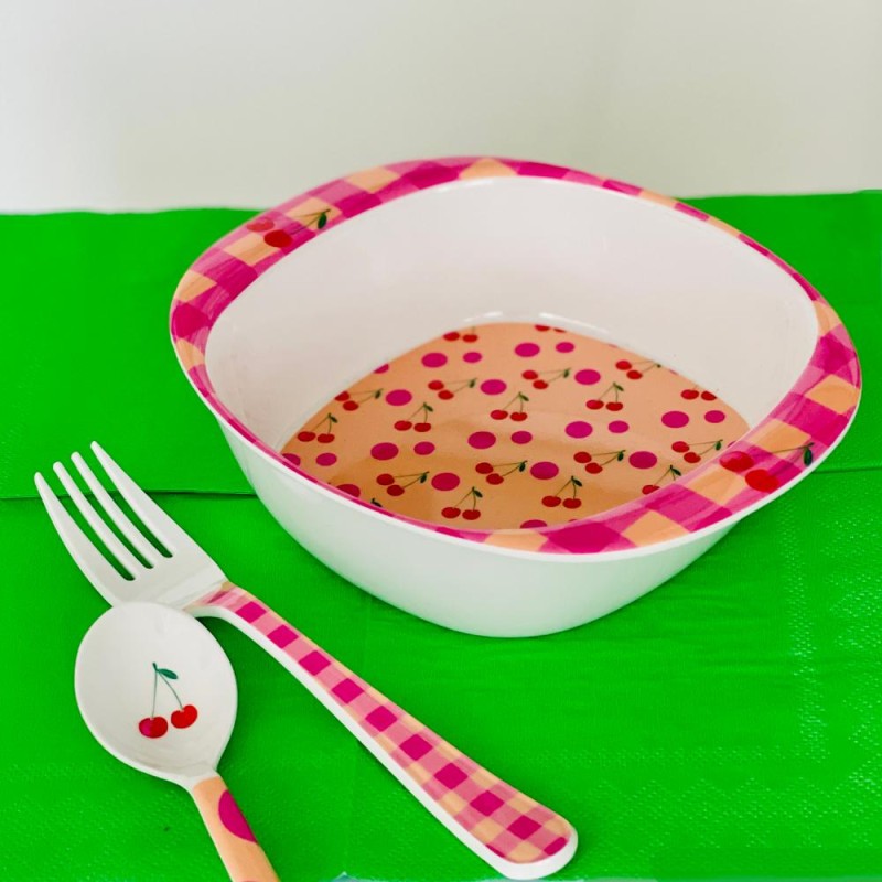 Assiette bébé mélamine Dots