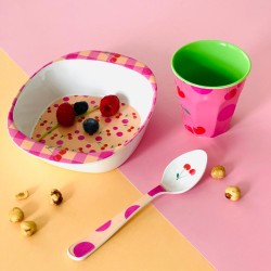 Assiette bébé mélamine Dots