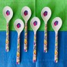 Small spoon melamin Bloom pink
