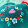 Hot water bottle Heart Flowercircle dkocean