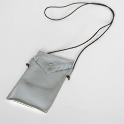 Pochette téléphone Cuir Basic Silber metallic