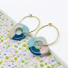 Earrings PopArt Ceramic colorblock