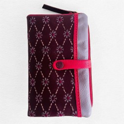 Porte-monnaie Cuir buffalo sm folded plum-altrosa