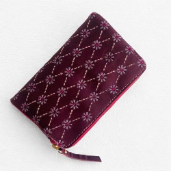 Porte-monnaie Cuir buffalo sm folded plum-altrosa