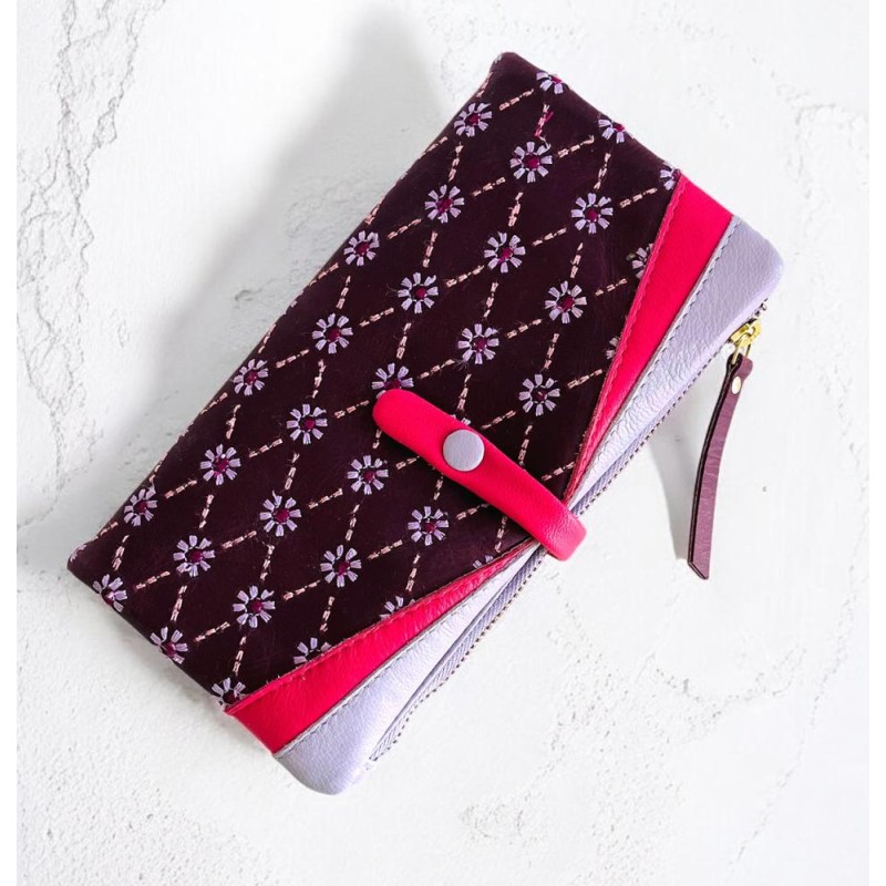 Porte-monnaie Buffalo HK plum