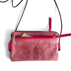 Pochette téléphone Cuir Basic Buffalo Fringe altrosa