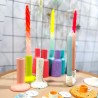 Candle Holder concrete tube apricot