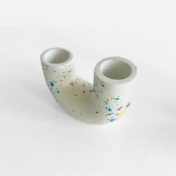 Bougeoir béton rond doubleholder