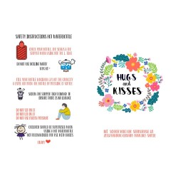 Hot Water Bottle Stars&Stripes coral