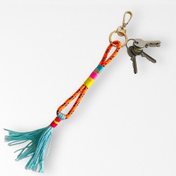 Keychain Multi wrap tassel